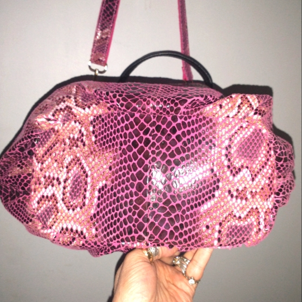 Beautiful Python Bright Pink &Cream,Blk - image 3